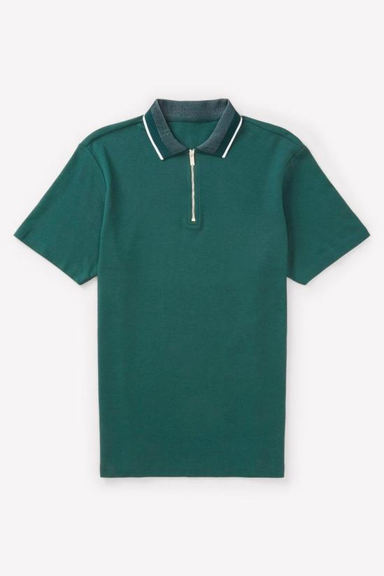 Burton Jacquard Collar Zip Polo Shirt 5