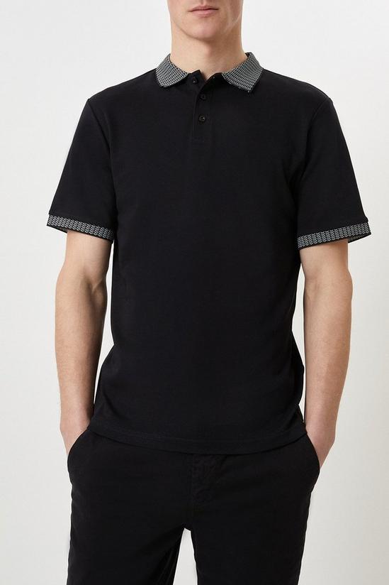 Burton Jacquard Collar Polo Shirt 1