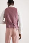 Burton Slim Fit Pink Tweed Suit Waistcoat thumbnail 3