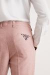 Burton Slim Fit Pink Tweed Suit Trousers thumbnail 2