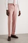 Burton Slim Fit Pink Tweed Suit Trousers thumbnail 5