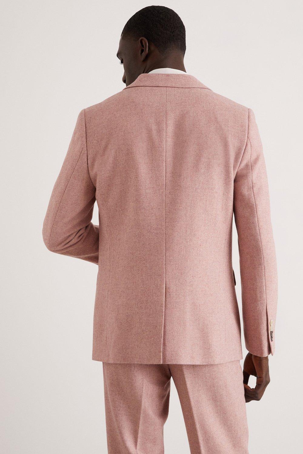 Pink top tweed suit