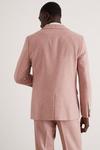 Burton Slim Fit Pink Tweed Suit Jacket thumbnail 3