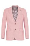 Burton Slim Fit Pink Tweed Suit Jacket thumbnail 4