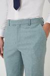 Burton Slim Fit Green Tweed Suit Trousers thumbnail 2