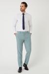 Burton Slim Fit Green Tweed Suit Trousers thumbnail 3