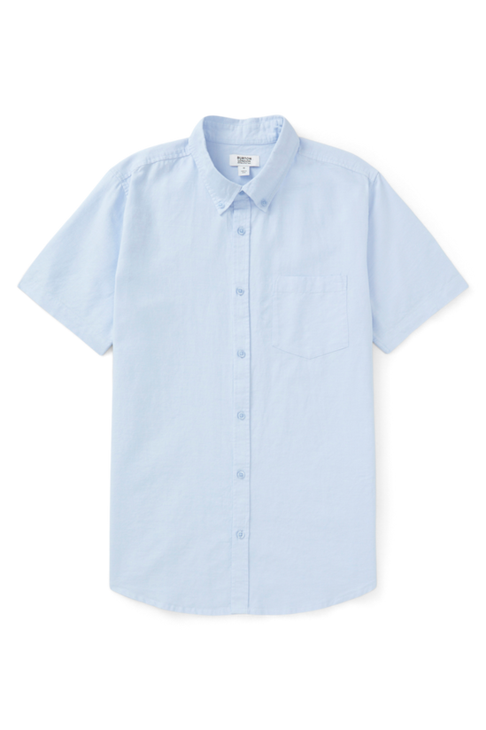 Burton Light Blue Short Sleeve Oxford Shirt 4