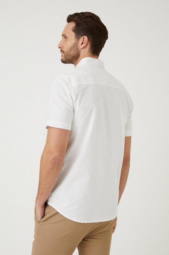 Burton White Short Sleeve Oxford Shirt 3