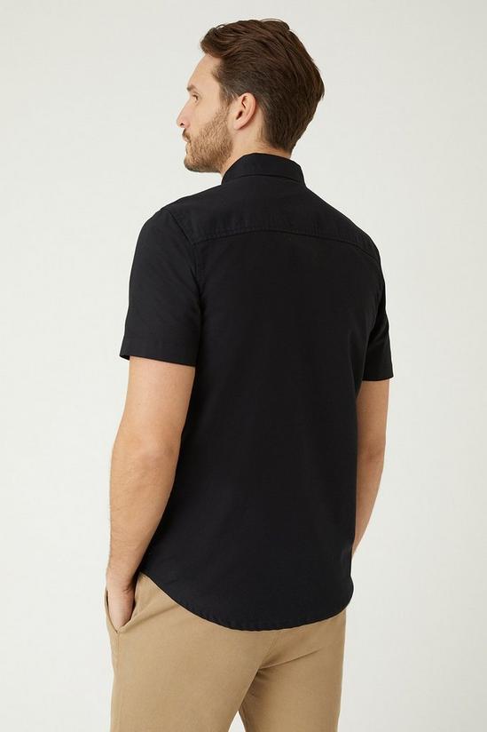 Burton Black Short Sleeve Oxford Shirt 3