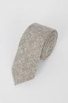 Burton Champagne Textured Tie With Tie Clip thumbnail 2