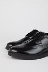 Burton Black Smart Leather Derby Brogue Shoes thumbnail 5
