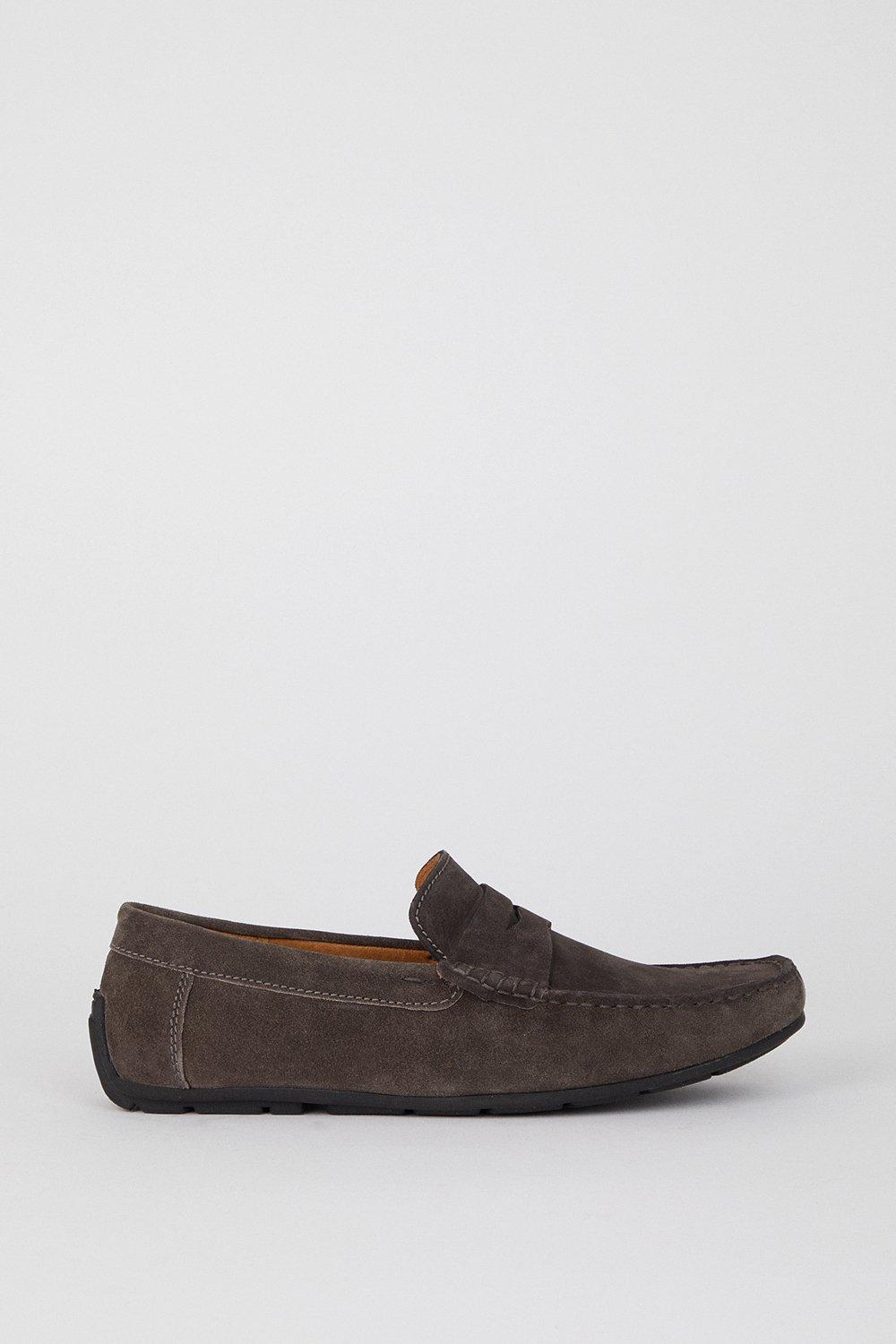 Shoes Charcoal Suede Loafers Burton