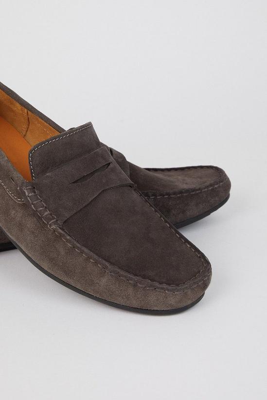 Burton Charcoal Suede Loafers 3