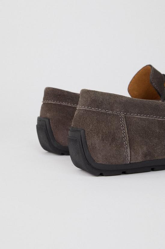 Burton Charcoal Suede Loafers 4