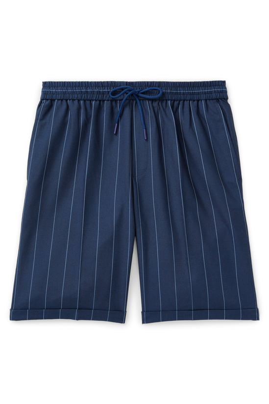 Burton Blue Wide Stripe Smart Shorts 4