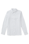Burton Navy And White Double Stripe Long Sleeve Shirt thumbnail 4