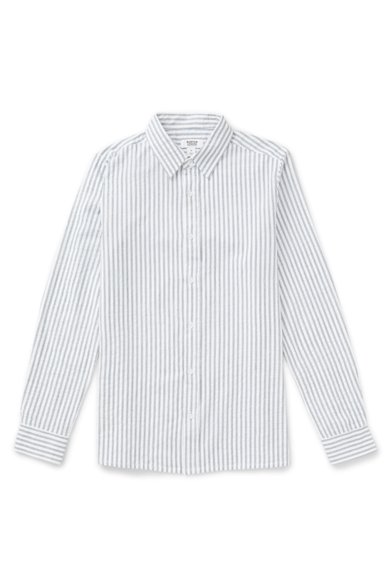 Burton Navy And White Double Stripe Long Sleeve Shirt 4