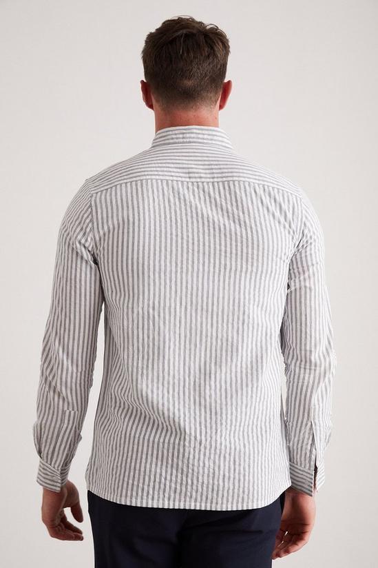 Burton Navy And White Double Stripe Long Sleeve Shirt 5