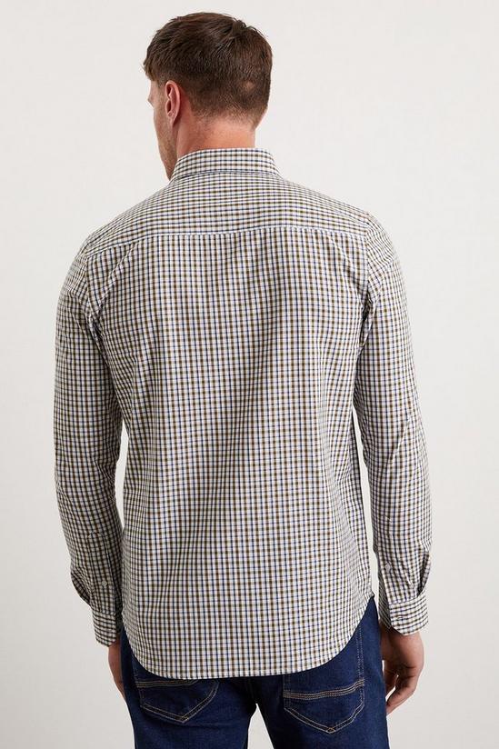 Burton Green Gingham Check Long Sleeve Shirt 3