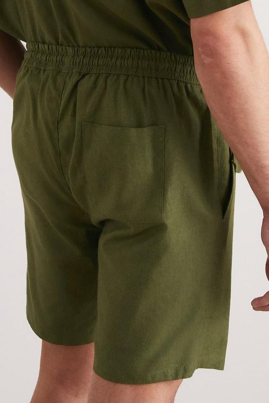 Burton Khaki Linen Shorts 3