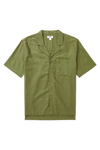 Burton Khaki Short Sleeve Linen Pocket Shirt thumbnail 4