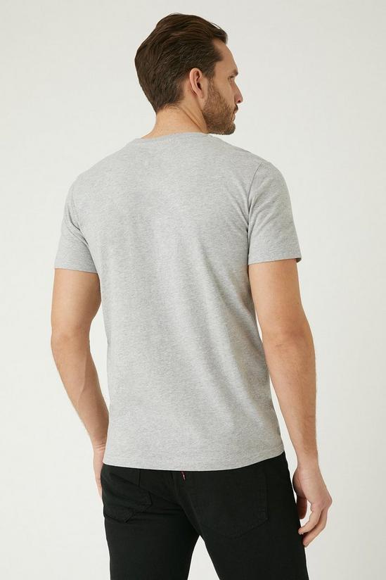 Burton Grey Short Sleeve Established Print T-shirt 3