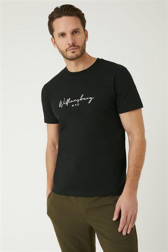 Burton Black Short Sleeve Williamsburg Print T-shirt 1