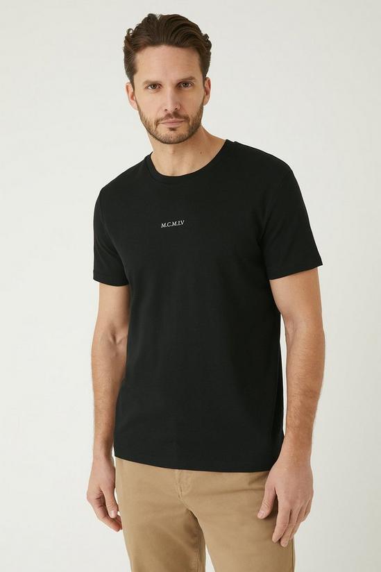 Burton Black Short Sleeve Numerals Print T-shirt 1