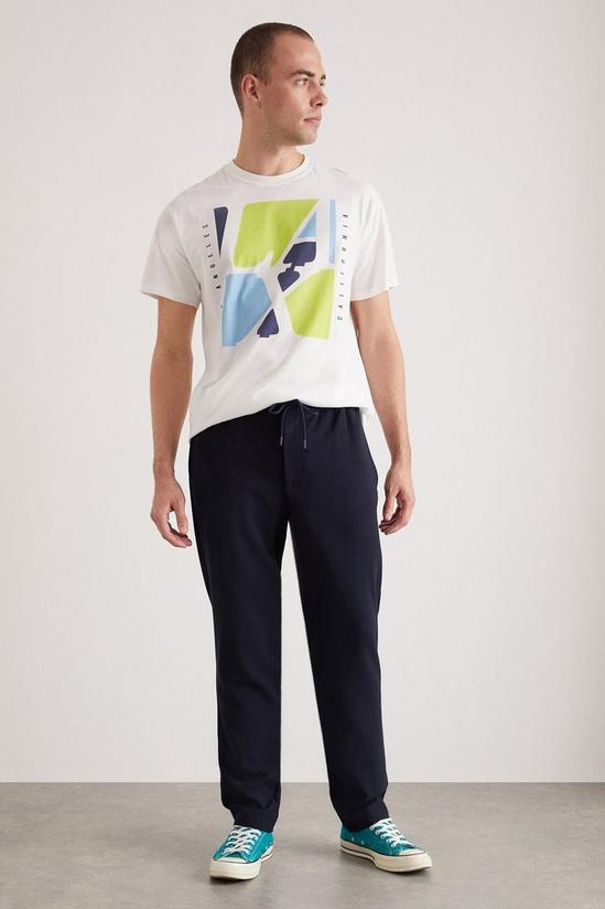 Burton White Slim Fit Lax Print T-shirt 2