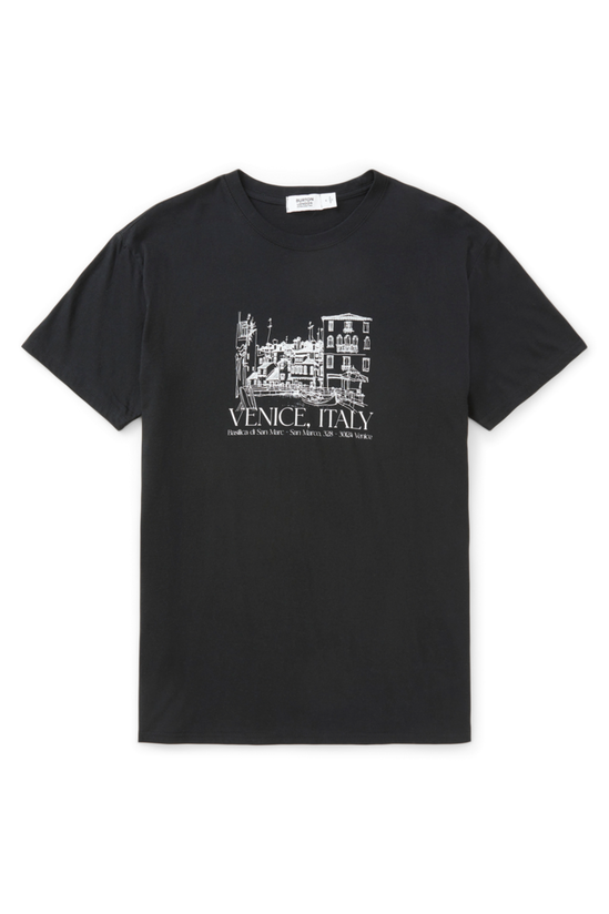 Burton Black Slim Fit Venice Print T-shirt 4