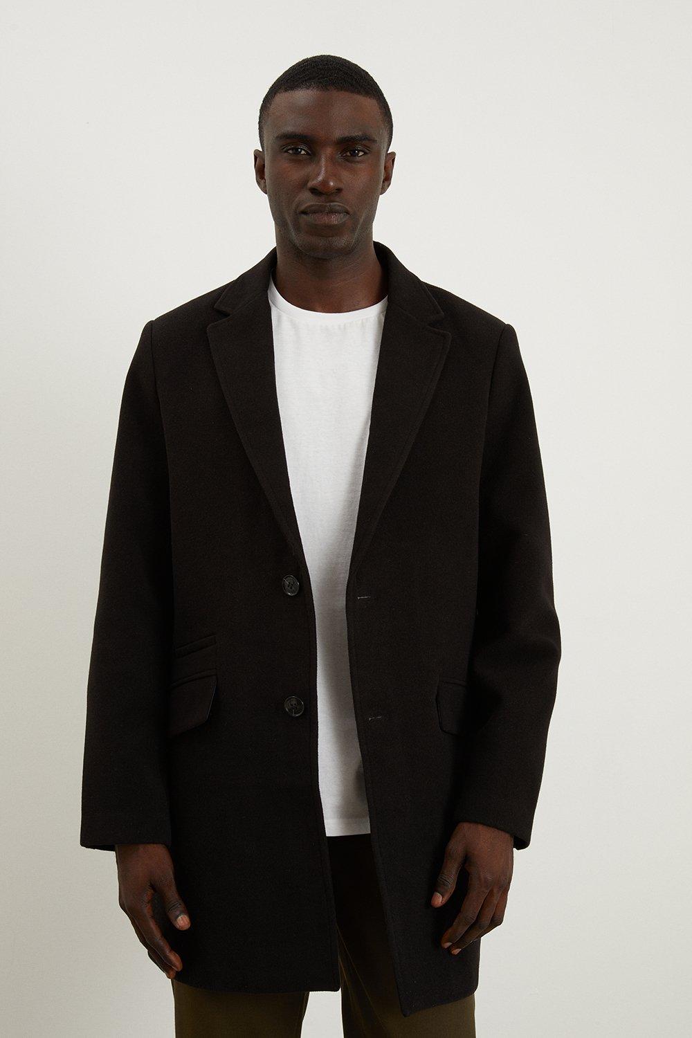 Mens black 2025 epsom coat