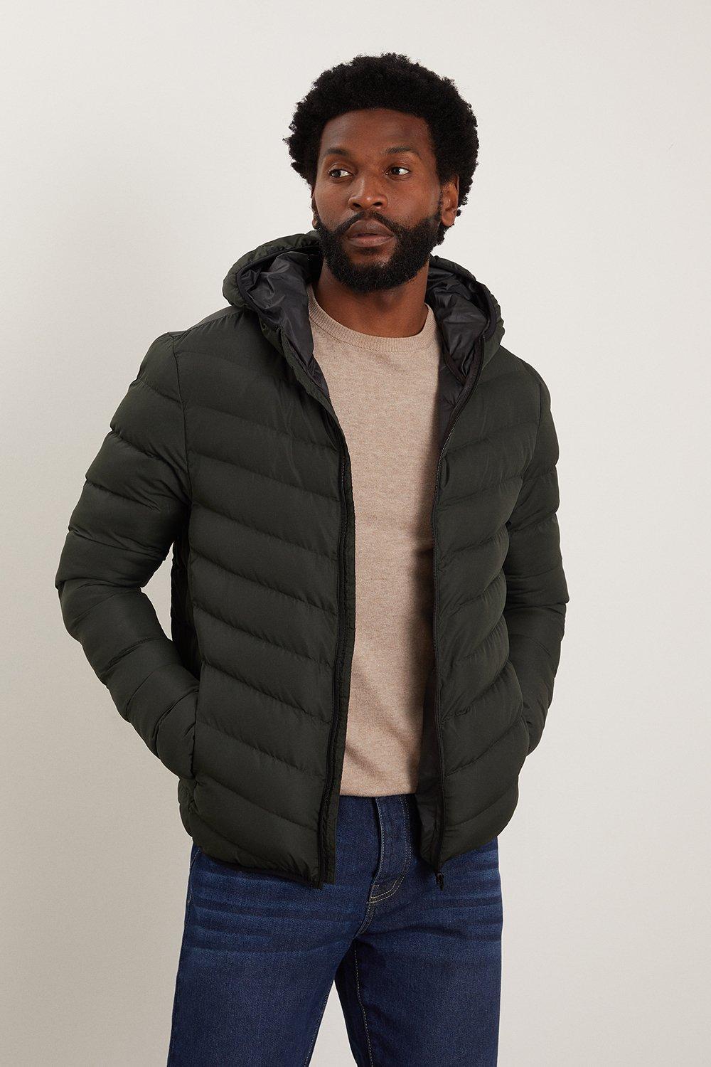 Mens thin hot sale padded jacket