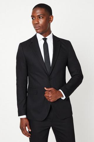 Product Black Herringbone Suit Blazer black