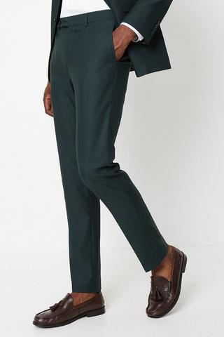 Product Dark Green Slim Fit Suit Trousers dark green