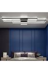 Living and Home Rectangular LED Semi Flush Ceiling Light thumbnail 2