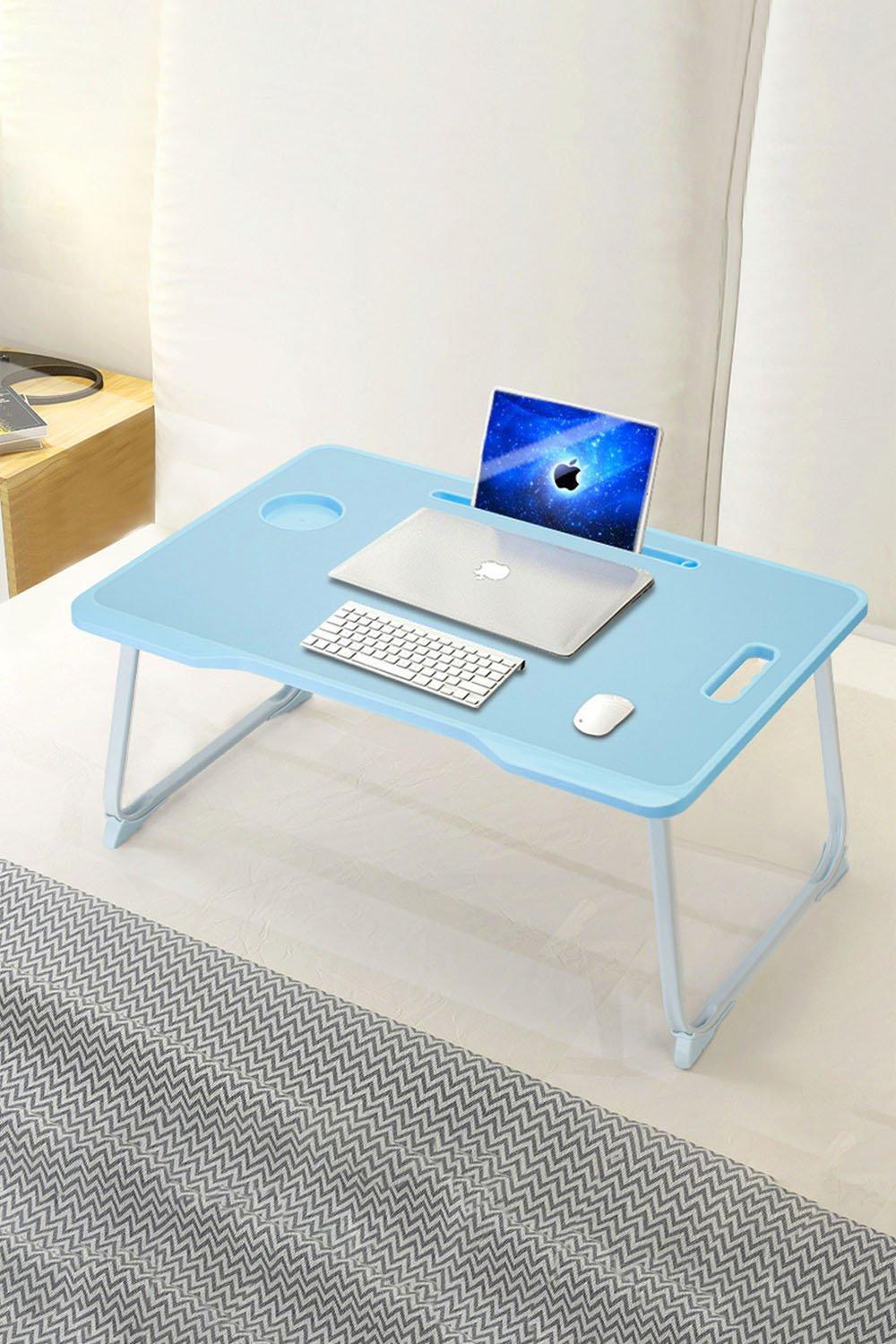 Portable foldable store laptop table