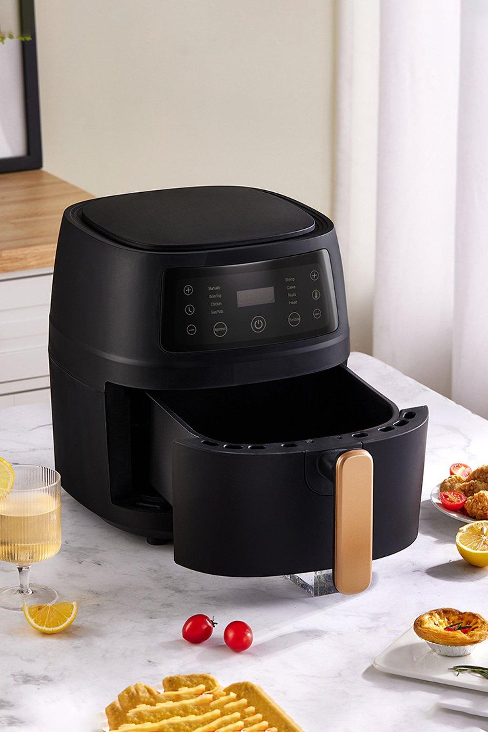 Fryers 8L Touchscreen Air Fryer with 8 Preset Menus Adjustable Time