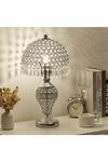 Living and Home Umbrella Crystal Table Lamp Polished for Bedroom thumbnail 2