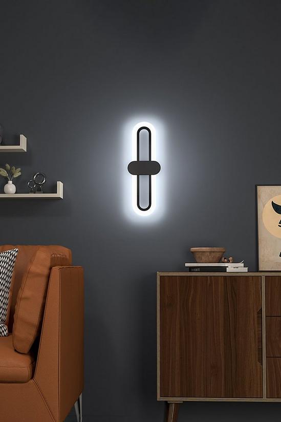 Living and Home Modern Oval LED Wall Light with Acrylic Shade 3