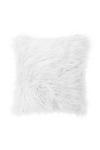 Living and Home 45*45cm Fluffy Faux Wool White Cushion Cover thumbnail 2