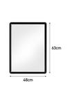 Living and Home 50x70CM Modern Rectangle Wall Mirror thumbnail 2
