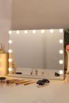Living and Home 58*48CM Hollywood Vanity Mirror with 15 Lights and USB Charging Port, Tabletop or Wall Mounted thumbnail 1