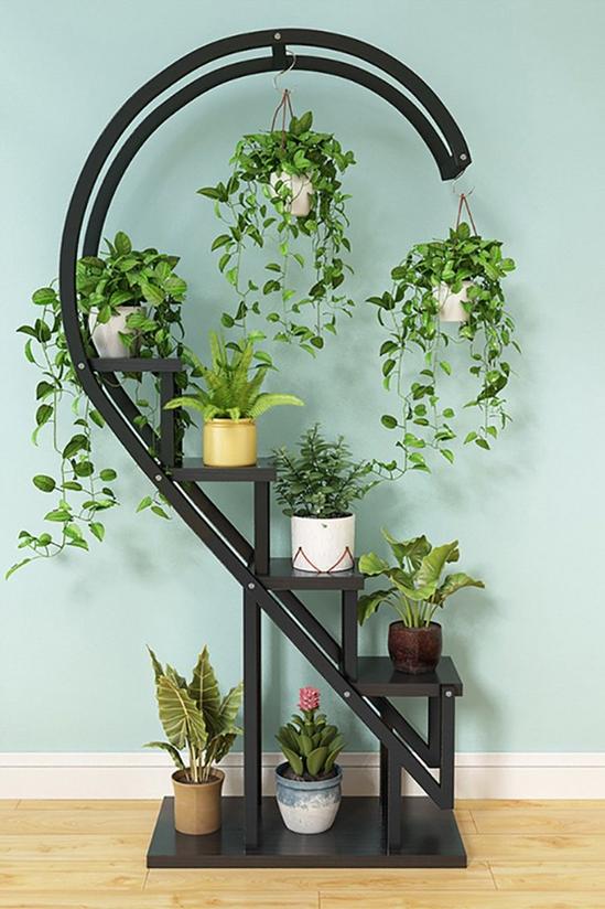 Living and Home Curved 4-Tier Plant Stand Bonsai Display Shelf 1