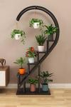 Living and Home Curved 4-Tier Plant Stand Bonsai Display Shelf thumbnail 2