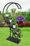 Living and Home Curved 4-Tier Plant Stand Bonsai Display Shelf thumbnail 3