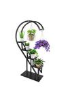 Living and Home Curved 4-Tier Plant Stand Bonsai Display Shelf thumbnail 4