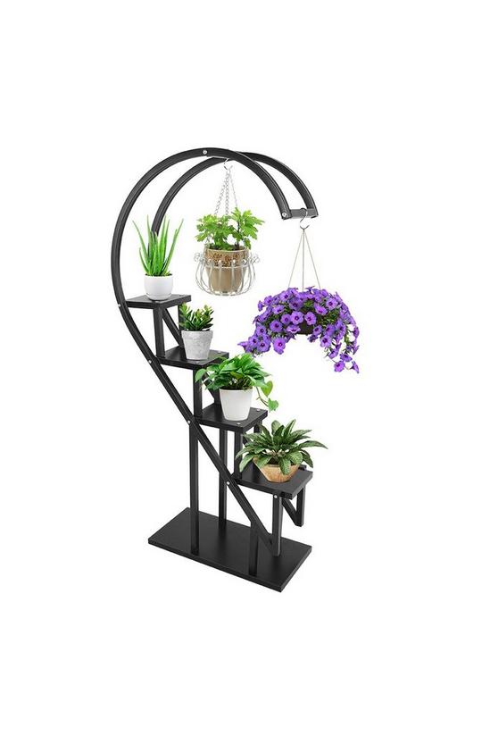 Living and Home Curved 4-Tier Plant Stand Bonsai Display Shelf 4