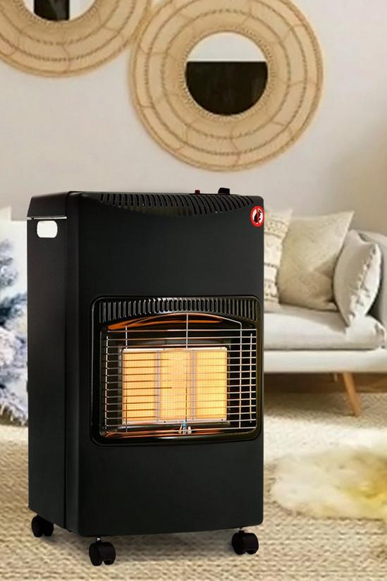 Living and Home Indoor/Outdoor Ceramic Gas Heater with Wheels 1