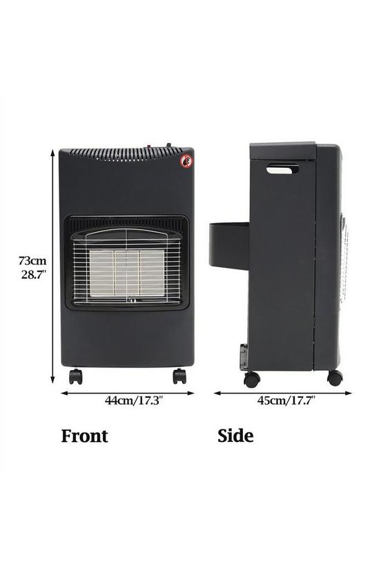 Living and Home Indoor/Outdoor Ceramic Gas Heater with Wheels 2