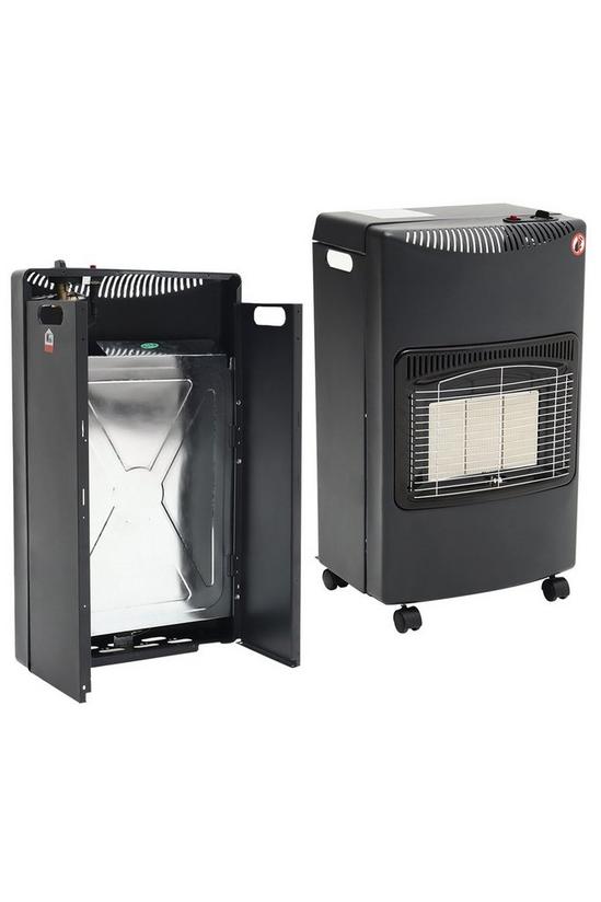 Living and Home Indoor/Outdoor Ceramic Gas Heater with Wheels 3